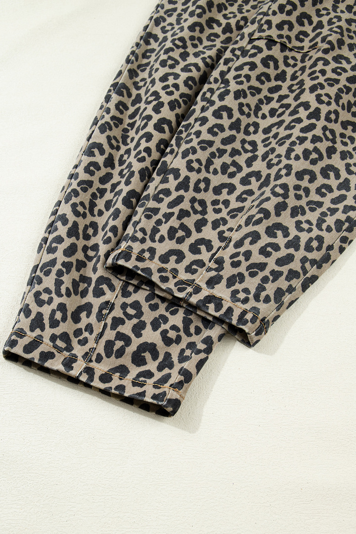 Jungle Queen Drawstring Denim Trousers Size 8 image 8